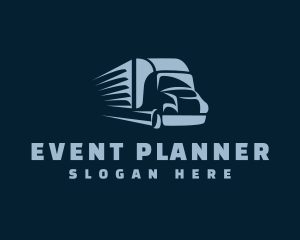 Commercial Vehicle - Logistics Truck Transport logo design