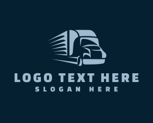 Freight - Logistics Truck Transport logo design