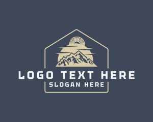 Peak - Mountain House Signage logo design