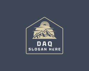 Hiking - Mountain House Signage logo design