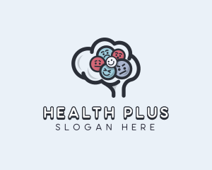 Brain Mental Health Support logo design