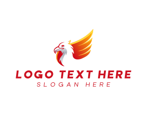 Falcon - Wing Phoenix Eagle logo design