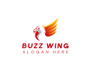 Wing Phoenix Eagle logo design