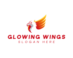 Wing Phoenix Eagle logo design