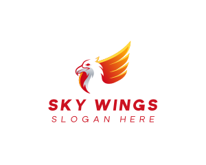 Wing Phoenix Eagle logo design