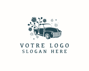 Botanical - Botanical Flower Truck logo design