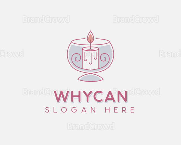 Scented Candle Aromatherapy Logo
