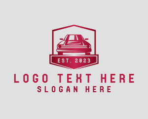 Supercar - Gradient  Car Hexagon logo design