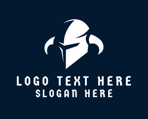 Knight - Knight Horns Helmet logo design