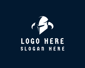 Knight Horns Helmet  Logo