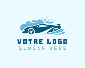 Suds - Blue Car Wash Suds logo design