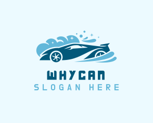 Washer - Blue Car Wash Suds logo design