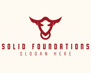 Cattle - Wild Bull Animal logo design
