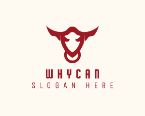 Cow - Wild Bull Animal logo design