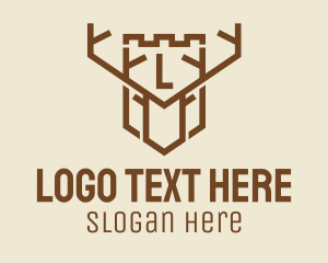Stag - Stag Turret Letter logo design
