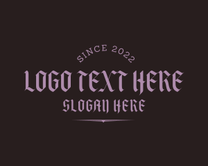 Serif - Old Calligraphy Wordmark logo design