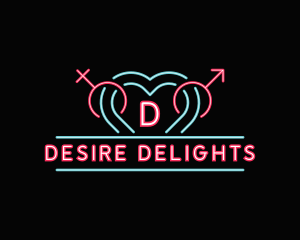 Erotic Neon Night Club logo design