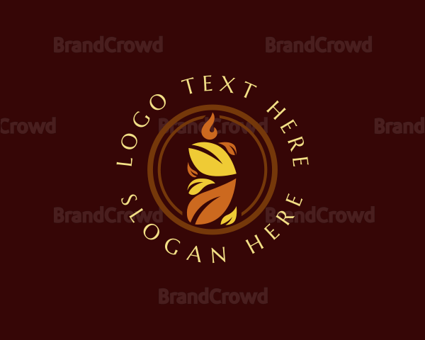 Leaf Candle Wellness Logo