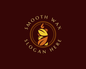 Leaf Candle Wellness logo design