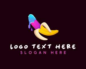 Fetish - Erotic Banana Lube logo design