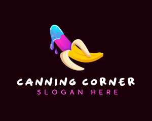 Erotic Banana Lube logo design