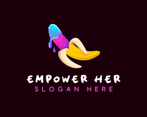 Erotic Banana Lube logo design