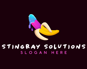 Erotic Banana Lube logo design