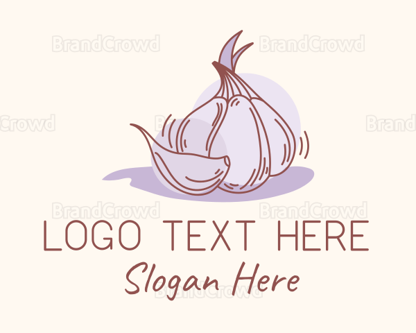 Garlic Clove Cooking Logo