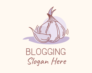 Garlic Clove Cooking logo design