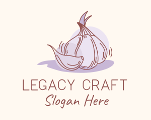 Heritage - Garlic Clove Cooking logo design