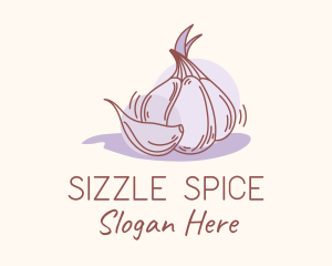 Garlic Clove Cooking logo design