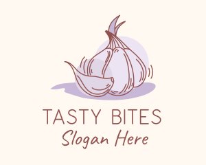 Flavor - Garlic Clove Cooking logo design