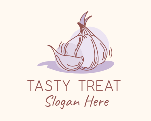 Flavor - Garlic Clove Cooking logo design