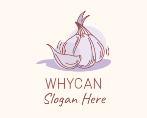 Garlic - Garlic Clove Cooking logo design