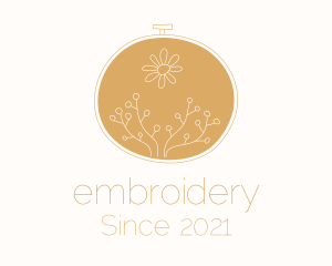 Gold Ornamental Embroidery logo design