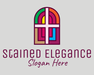 Religious Church Cross logo design