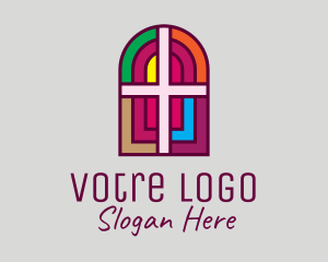 Religious Church Cross logo design