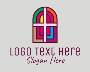 Colorful - Religious Church Cross logo design