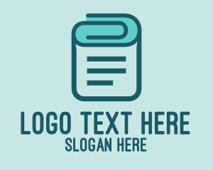 Blog - Paper Clip Note logo design