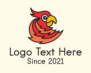 Travel Blogger - Parrot Bird Wildlife logo design
