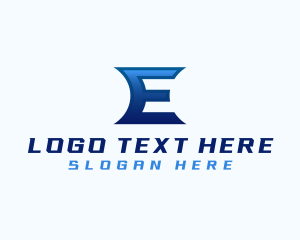 Media Agency Tech Letter E logo design