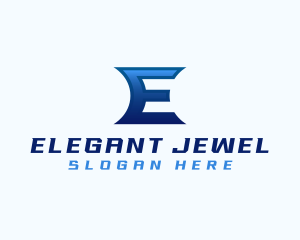 Media Agency Tech Letter E logo design