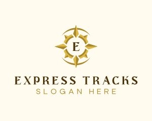 Direction Compass Tracking logo design