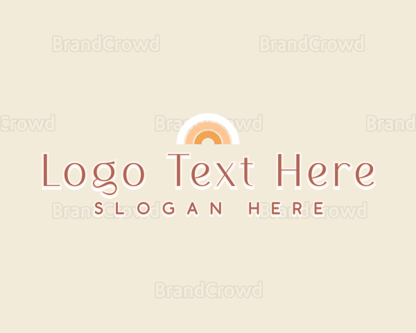 Elegant Rainbow Brand Logo