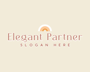 Elegant Rainbow Brand logo design