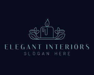 Spa Candle Wellness logo design