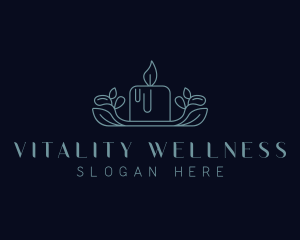 Spa Candle Wellness logo design