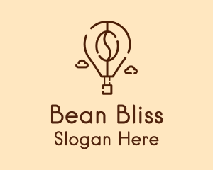 Flying Bean Balloon logo design