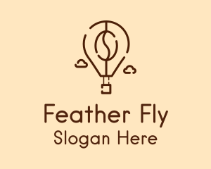 Flying Bean Balloon logo design