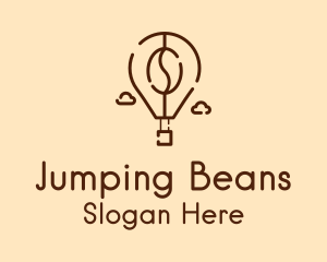 Flying Bean Balloon logo design